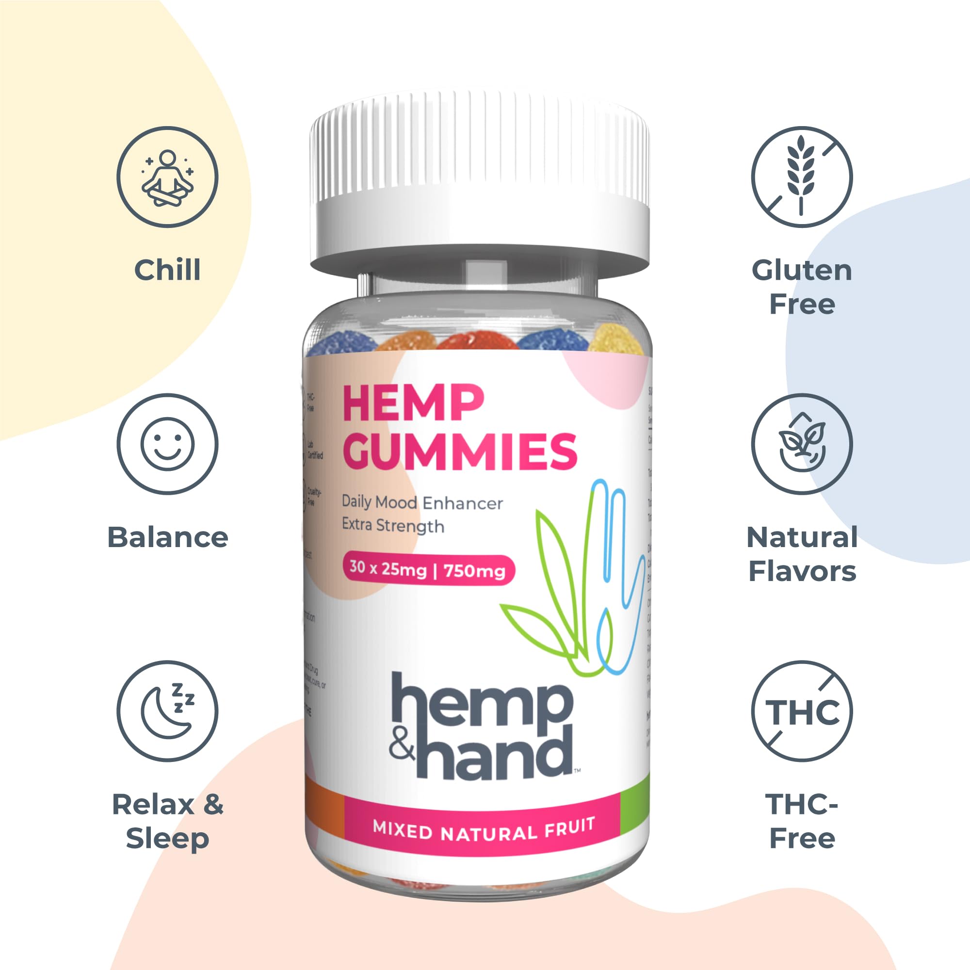 Hemp Gummies for Soothing Relief 750mg / 30 Count